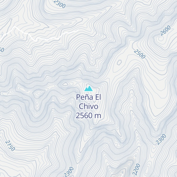 Map of Peña El Chivo
