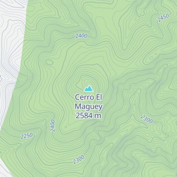 Map of Cerro El Maguey