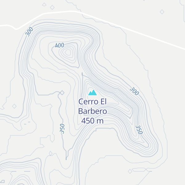 Map of Cerro El Barbero