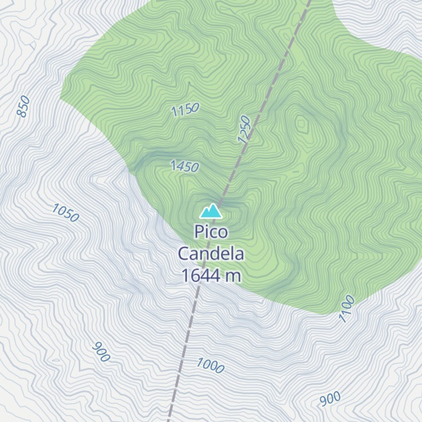 Map of Pico Candela