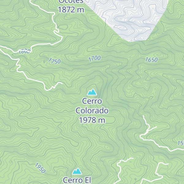 Map of Cerro Colorado