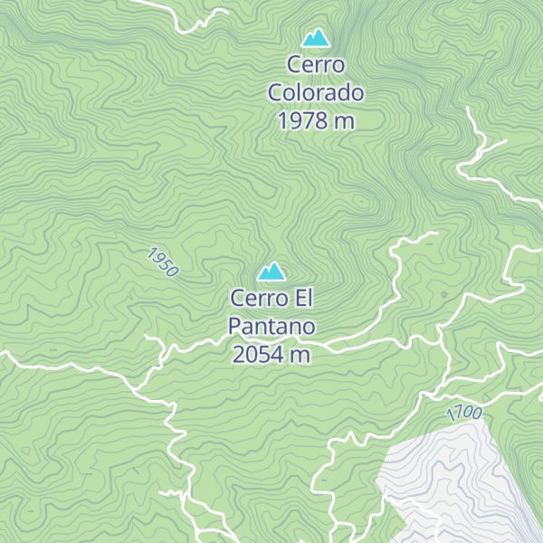 Map of Cerro El Pantano