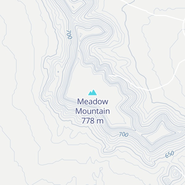 Map of Meadow Mountain