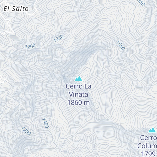 Map of Cerro La Vinata