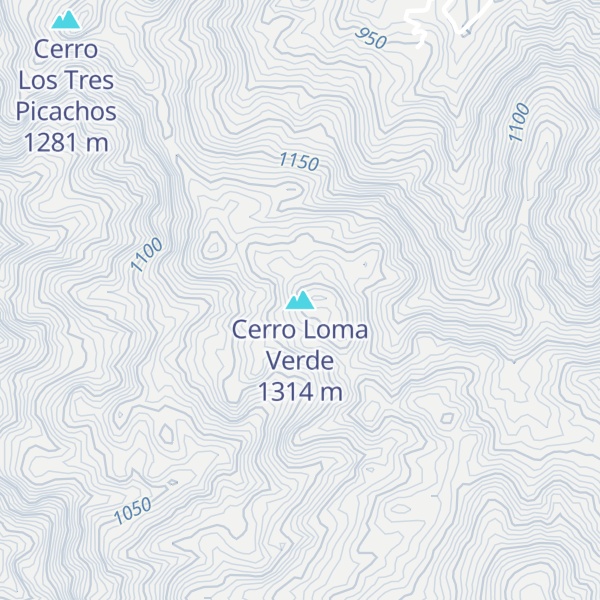 Map of Cerro Loma Verde