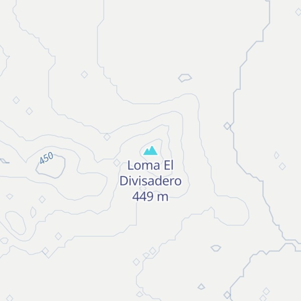 Map of Loma El Divisadero