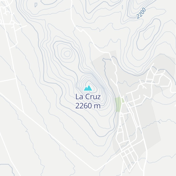 Map of La Cruz