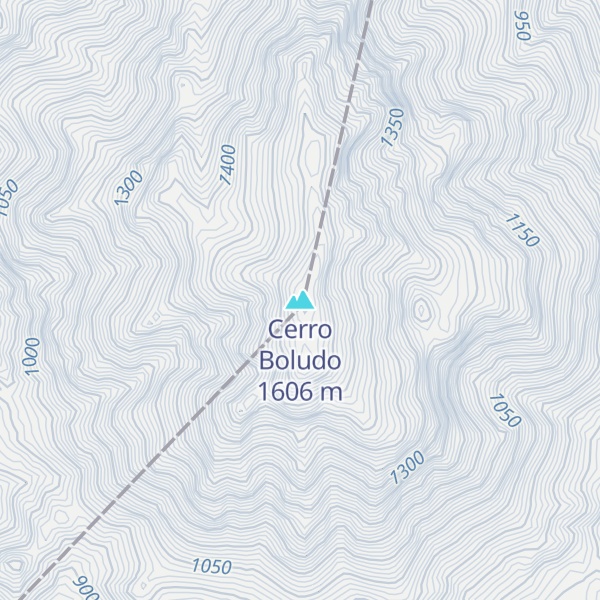 Map of Cerro Boludo