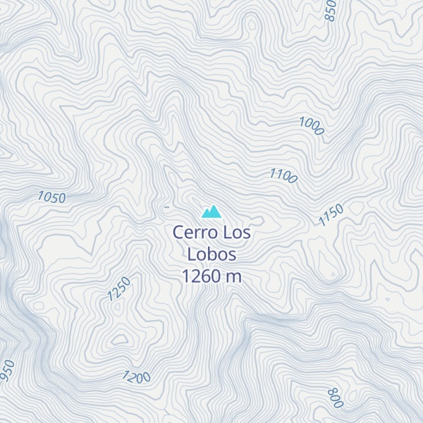 Map of Cerro Los Lobos