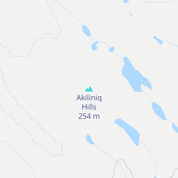 Map of Akiliniq Hills