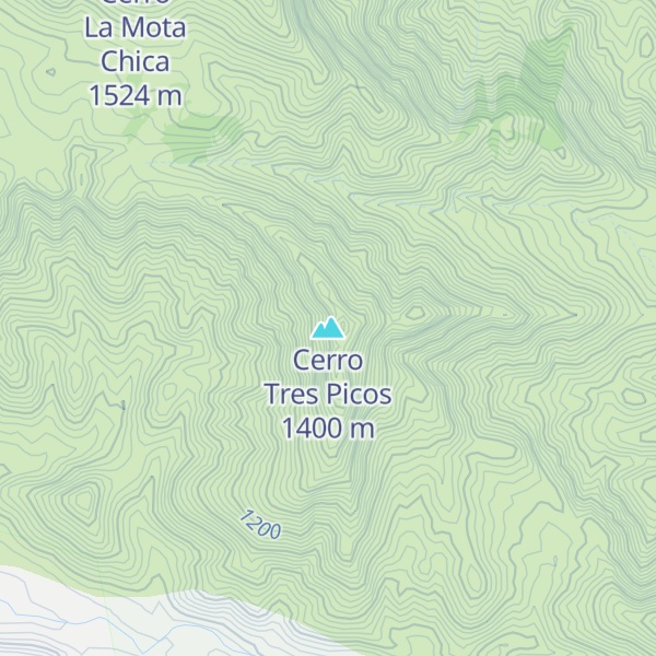 Map of Cerro Tres Picos