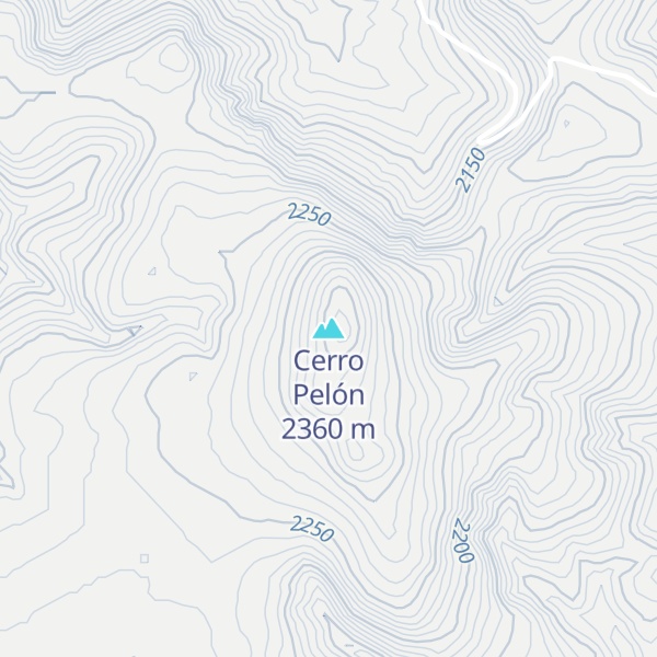 Map of Cerro Pelón