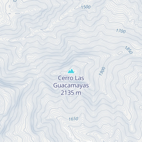Map of Cerro Las Guacamayas