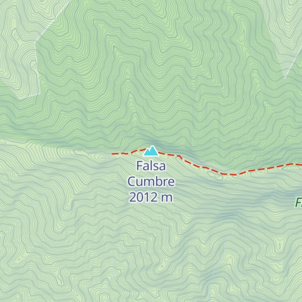 Map of Falsa Cumbre