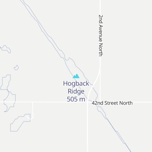 Map of Hogback Ridge