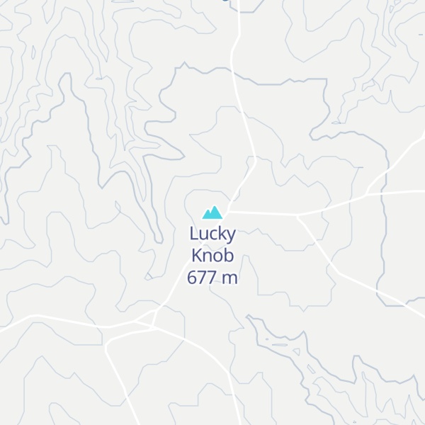 Map of Lucky Knob