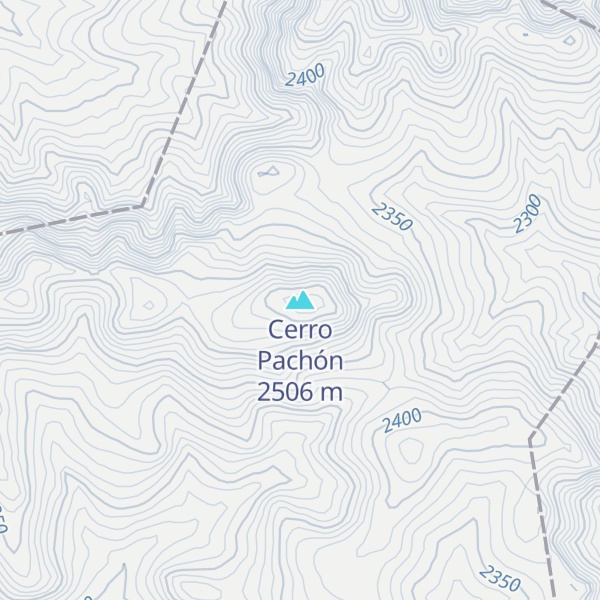 Map of Cerro Pachón