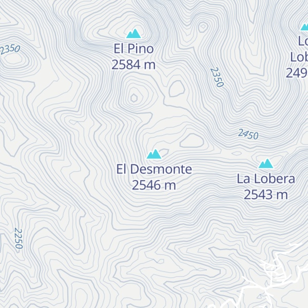 Map of El Desmonte