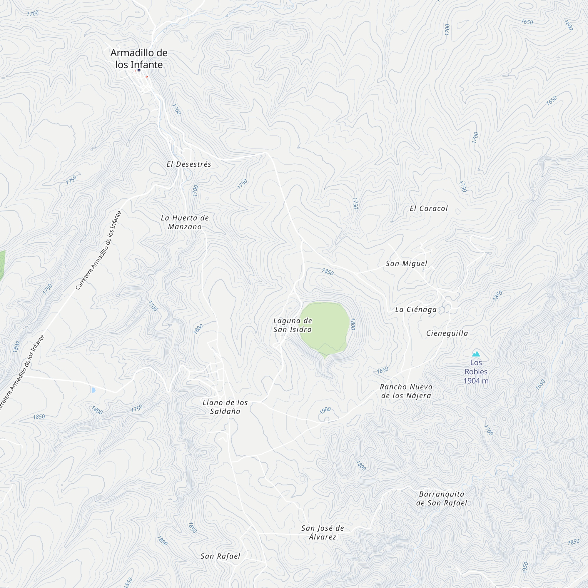 Cabañas de la Laguna map
