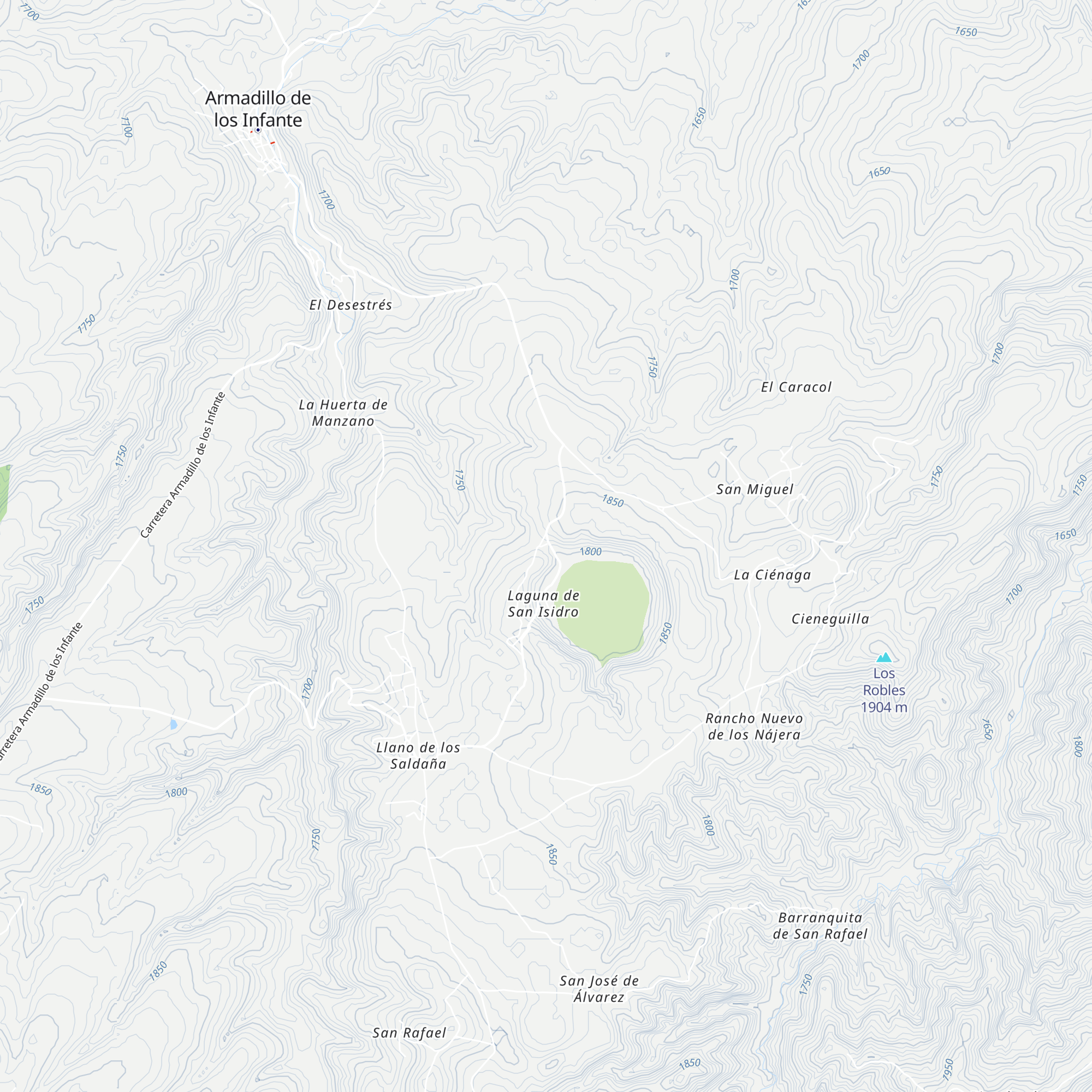 Cabañas de la Laguna map