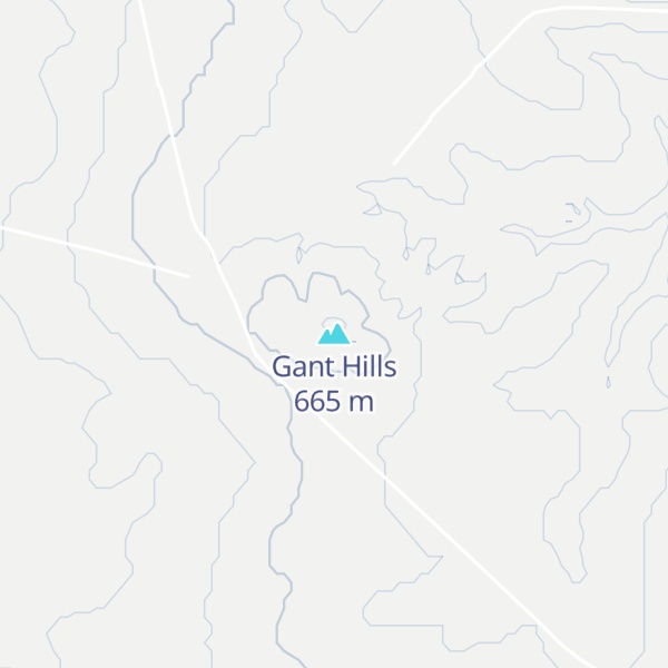 Map of Gant Hills