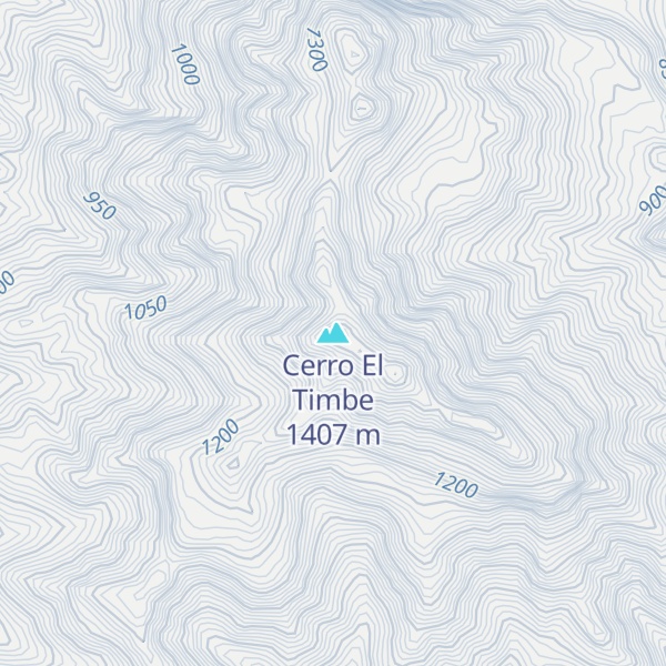Map of Cerro El Timbe