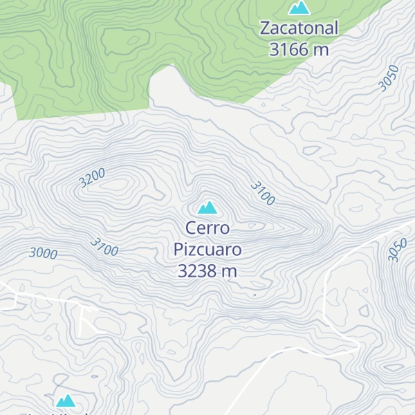 Map of Cerro Pizcuaro