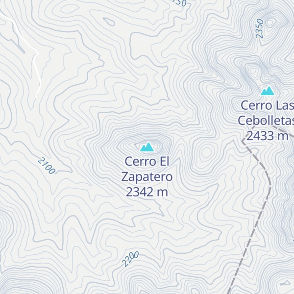 Map of Cerro El Zapatero