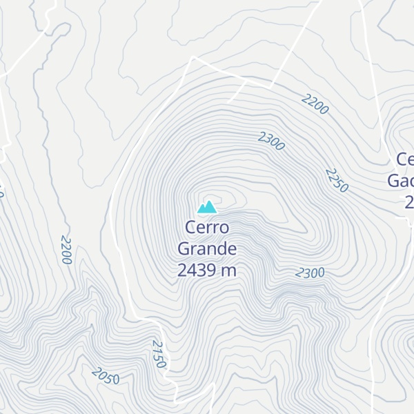 Map of Cerro Grande