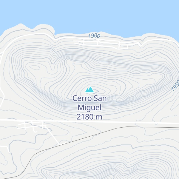 Map of Cerro San Miguel