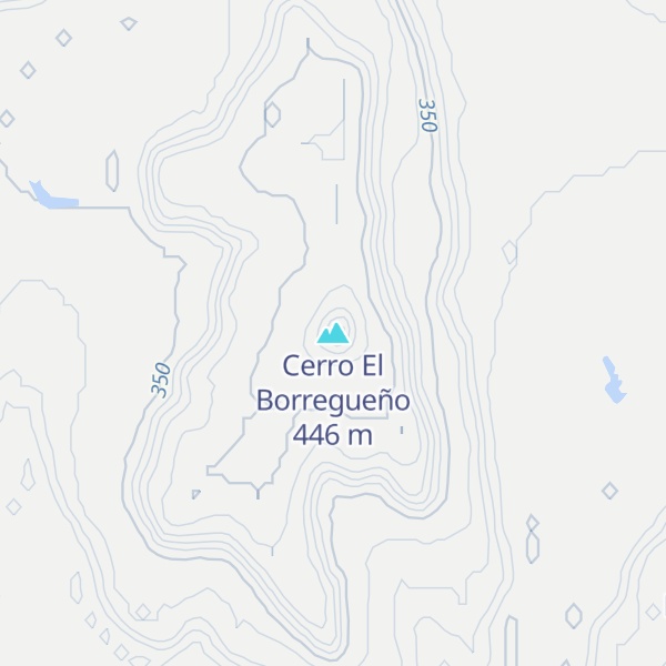 Map of Cerro El Borregueño