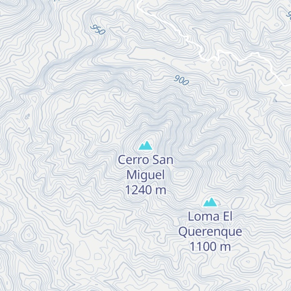 Map of Cerro San Miguel