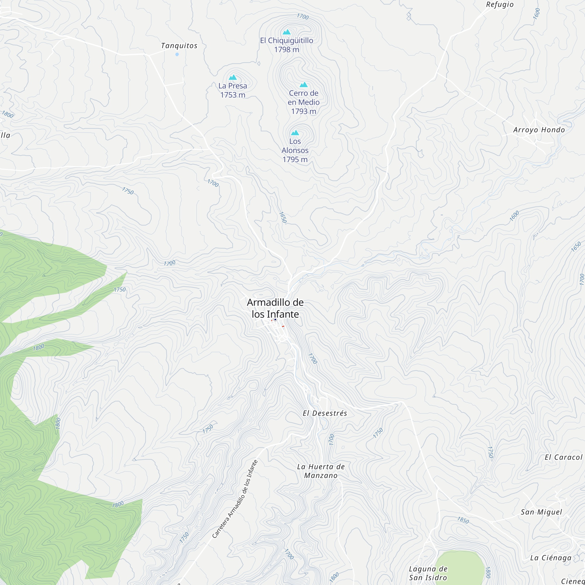 Cabañas Santa Isabel map