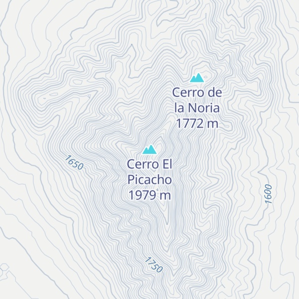 Map of Cerro El Picacho