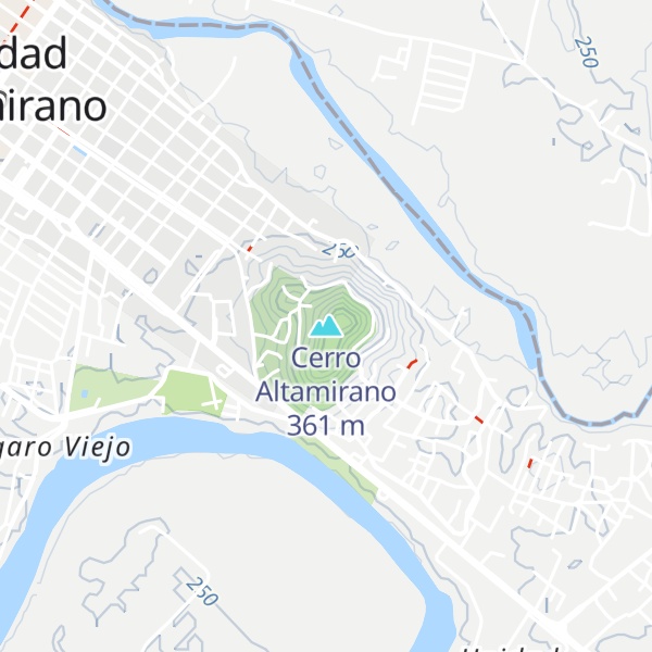 Map of Cerro Altamirano