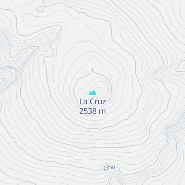 Map of La Cruz