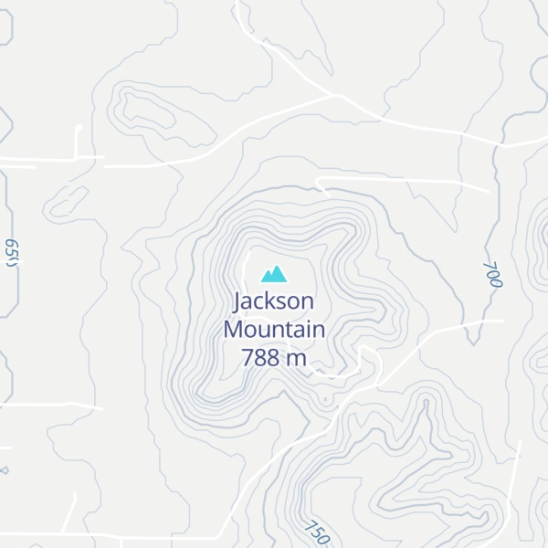 Map of Jackson Mountain