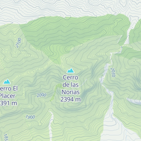 Map of Cerro de las Norias