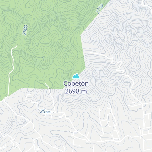 Map of Copetón