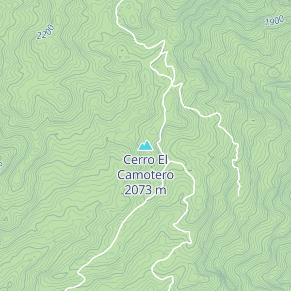 Map of Cerro El Camotero