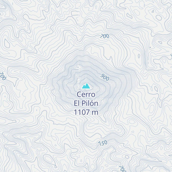 Map of Cerro El Pilón