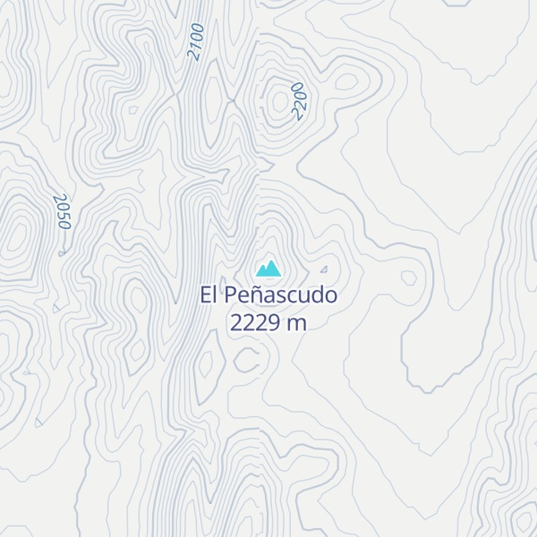 Map of El Peñascudo