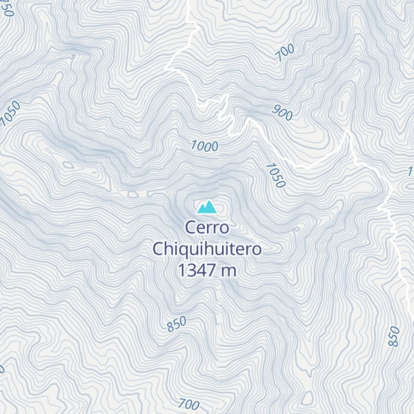 Map of Cerro Chiquihuitero