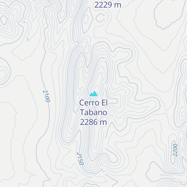 Map of Cerro El Tabano