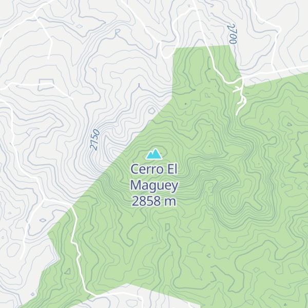 Map of Cerro El Maguey