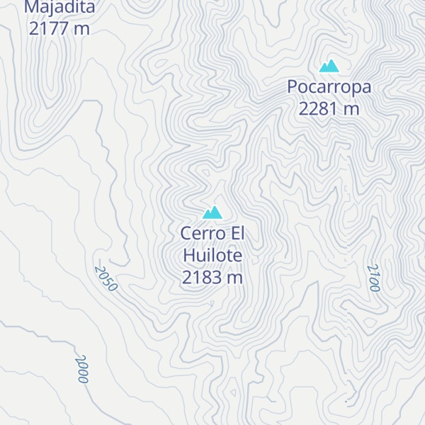 Map of Cerro El Huilote
