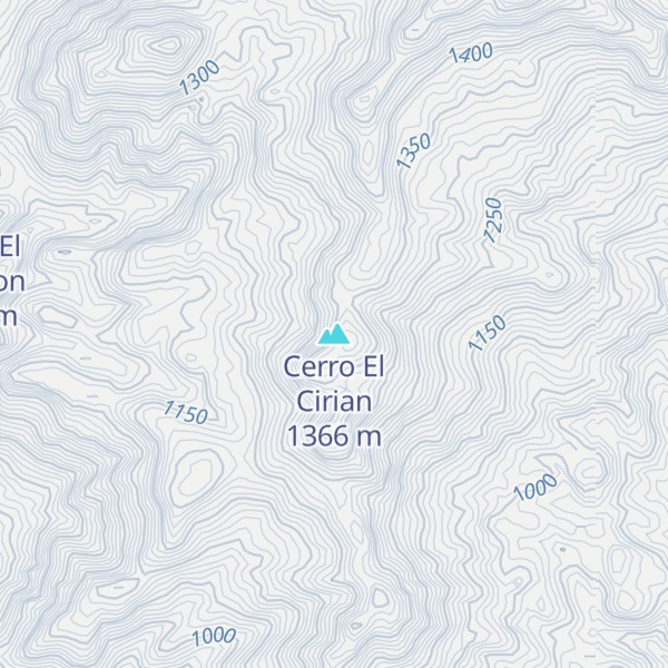 Map of Cerro El Cirian
