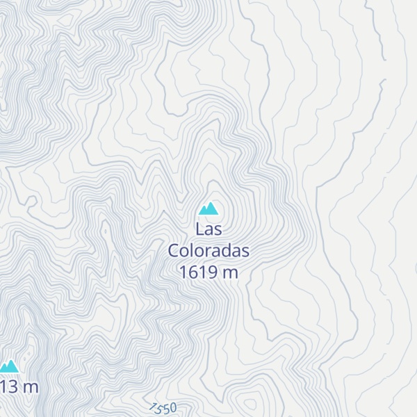 Map of Las Coloradas