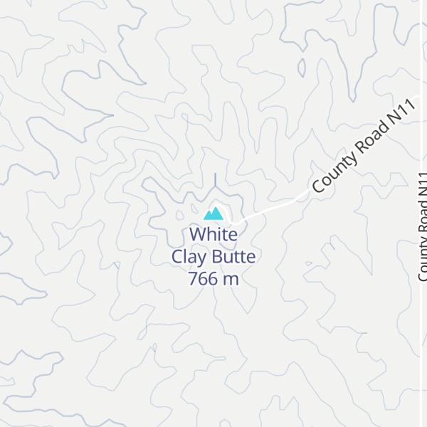Map of White Clay Butte