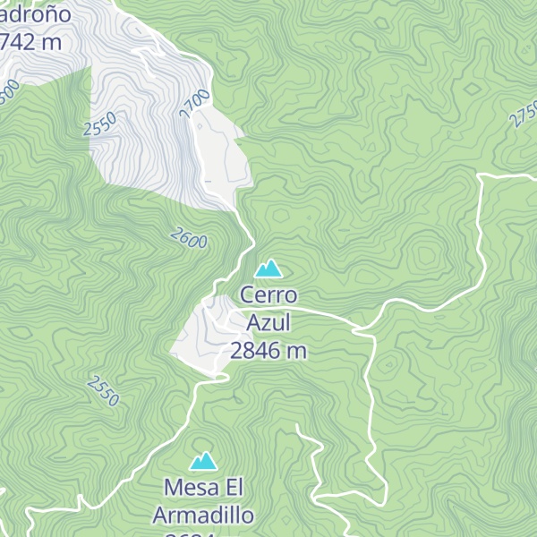 Map of Cerro Azul
